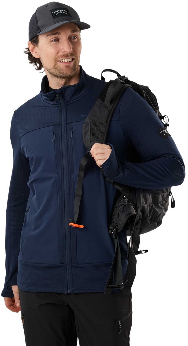 Swedemount Trondheim Wind Mid Layer – Fleece voor heren Blauw