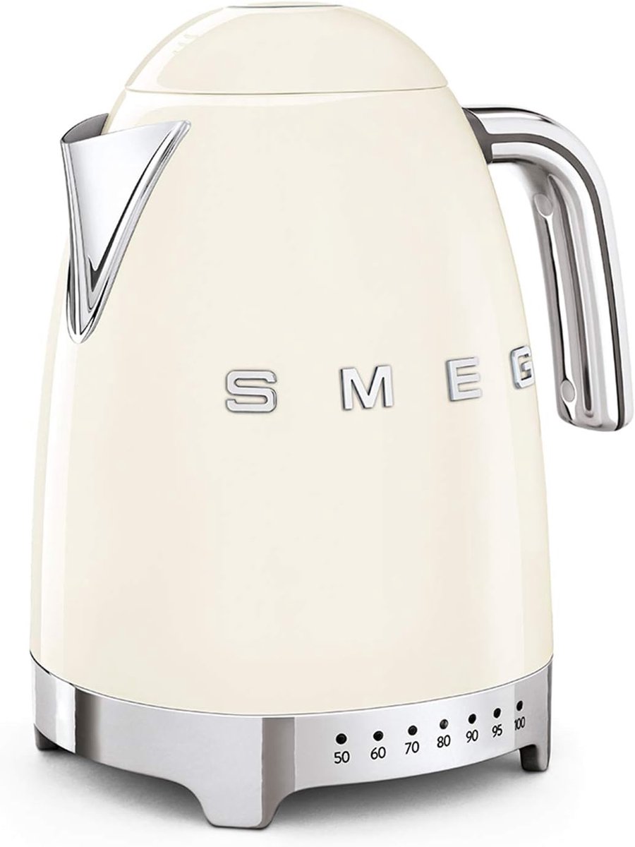 Elektrische Waterkoker - Temperatuurregeling Koker - Thee Zetten - 7 Temperatuurstanden - 1.7 Liter - Romig
