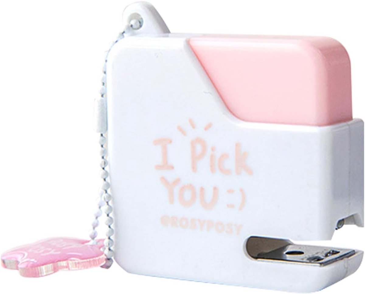 Kleine nietmachine set - Mini nietmachine bureau - Papier nieten - Stevig ABS staal - 15 x 7 cm - A