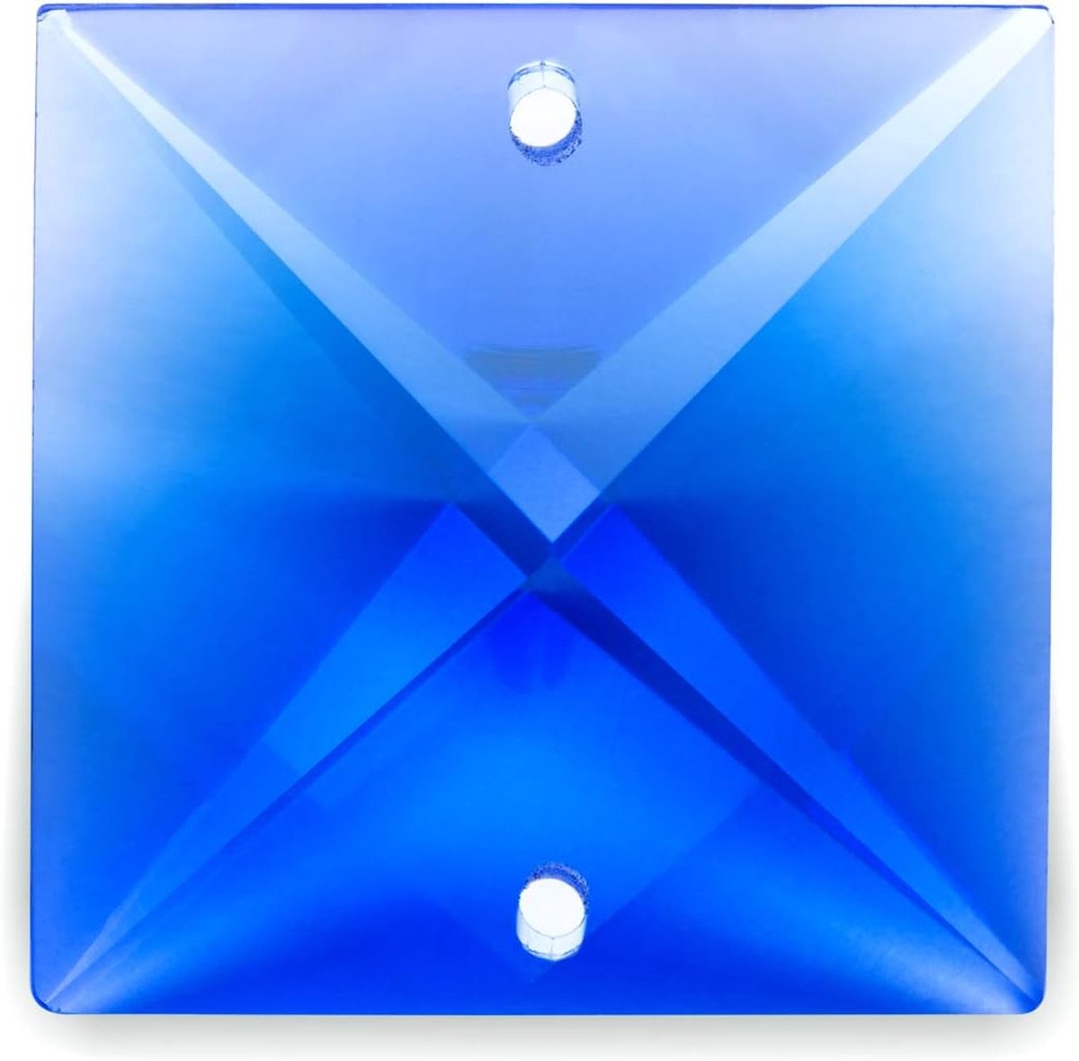 Kristallen Zonnevanger - Decoratie Steen - Raam Decoratie - Feng Shui Steen - 22 mm Vierkant - Blauw