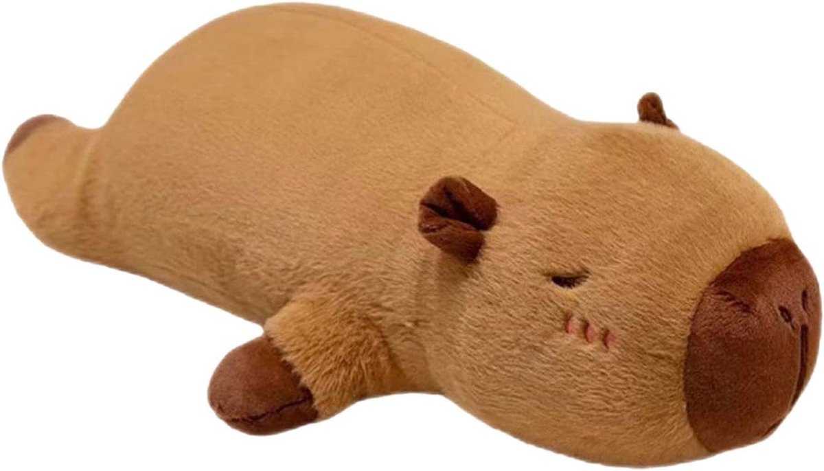 Pluche Kussen - Knuffel Dier - Ontspanning en Decoratie - Zacht en Knuffelbaar Ontwerp - 40cm of 60cm - Bruin Beige