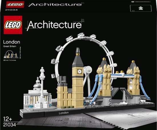 LEGO Architecture Londen Skyline Collectie Decoratie en Bouwpakket voor Volwassenen 21034