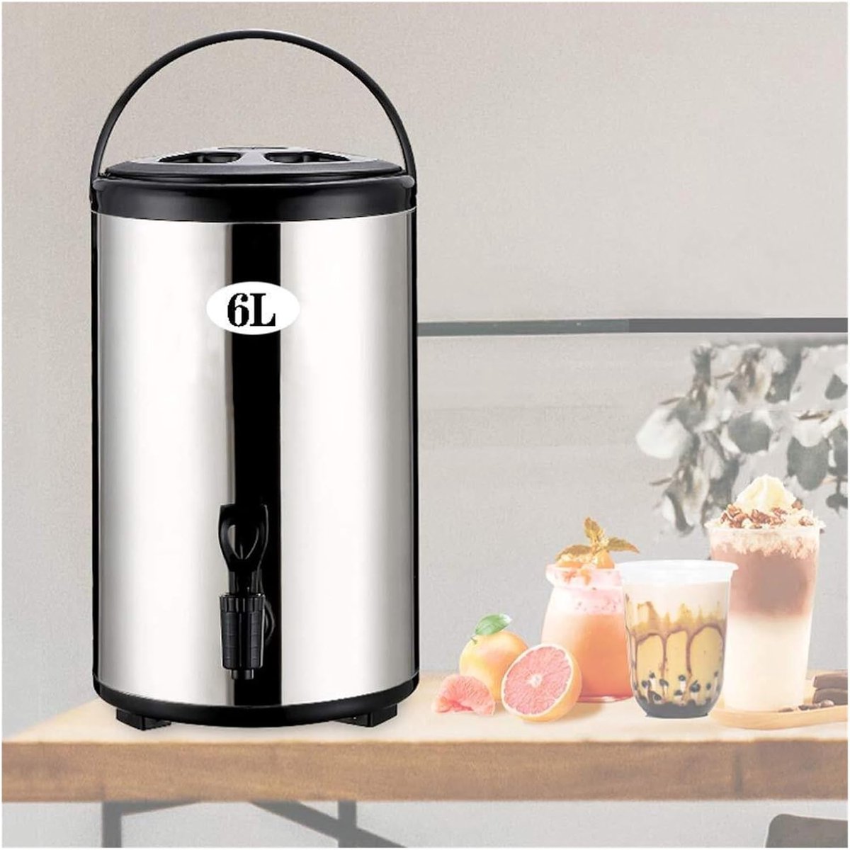 Heetwaterdispenser - Drankencontainer - Feest & Kantine - Lekkagevrij Tappunt - 20 Liter RVS