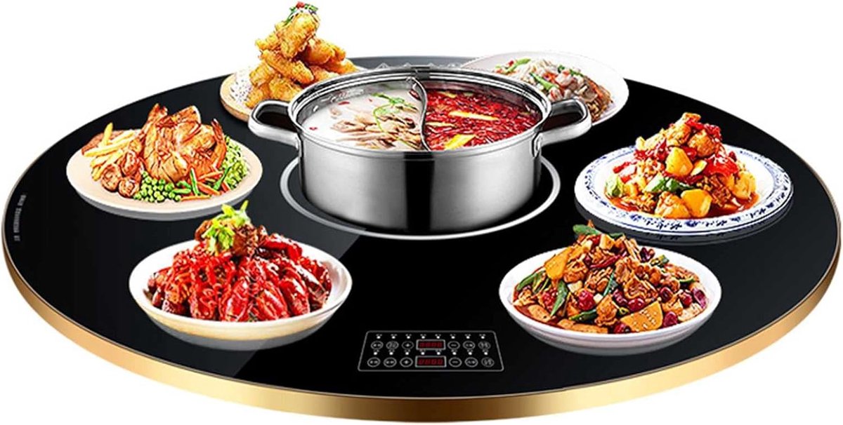 Elektrische Bordverwarmer - Verwarmingsplaat - Buffet en Feest - Instelbare Temperatuur - 45 of 61 cm - Zwart