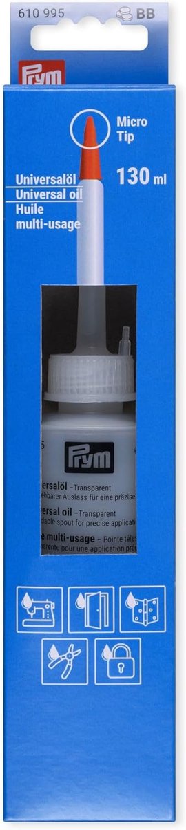 Universele Machine Olie - Smeermiddel Naaimachine - Voorkomt Roest - Precisie Drip Tip - 130 ml - Kleurloos — afbeelding 3