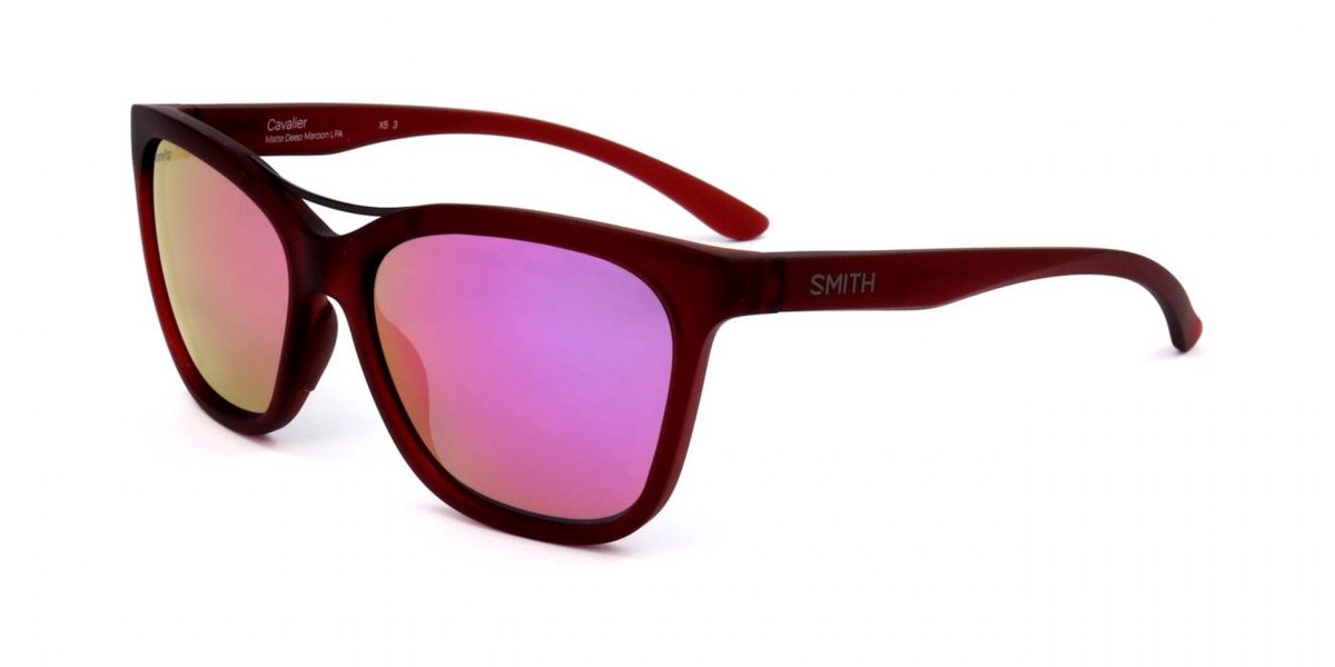 Smith CAVALIER Matt dark brown crystal teal 55/16/140 UNISEX Zonnebrillen