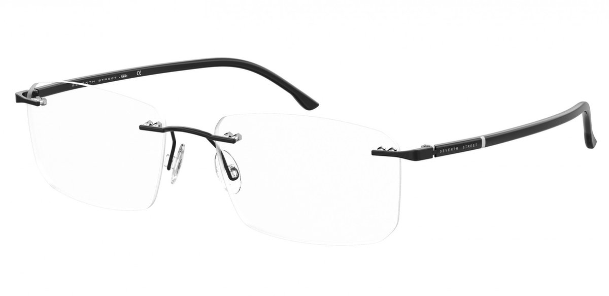 Seventh Street 7A 078 Black 55/17/145 MAN Brilmonturen