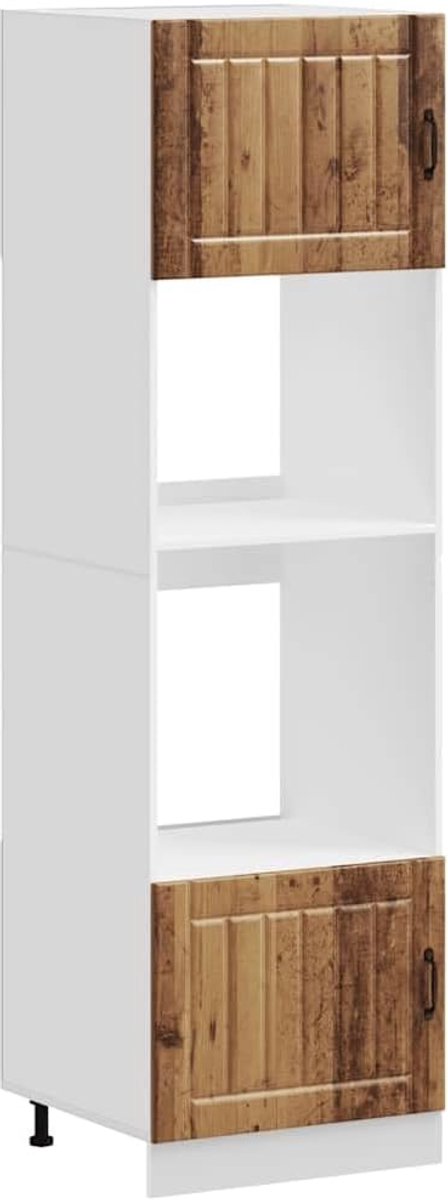 Oven Kasten Set - Keuken Units - Keuken Opbergen - Verstelbare Voetjes - 60 x 57 x 207 cm