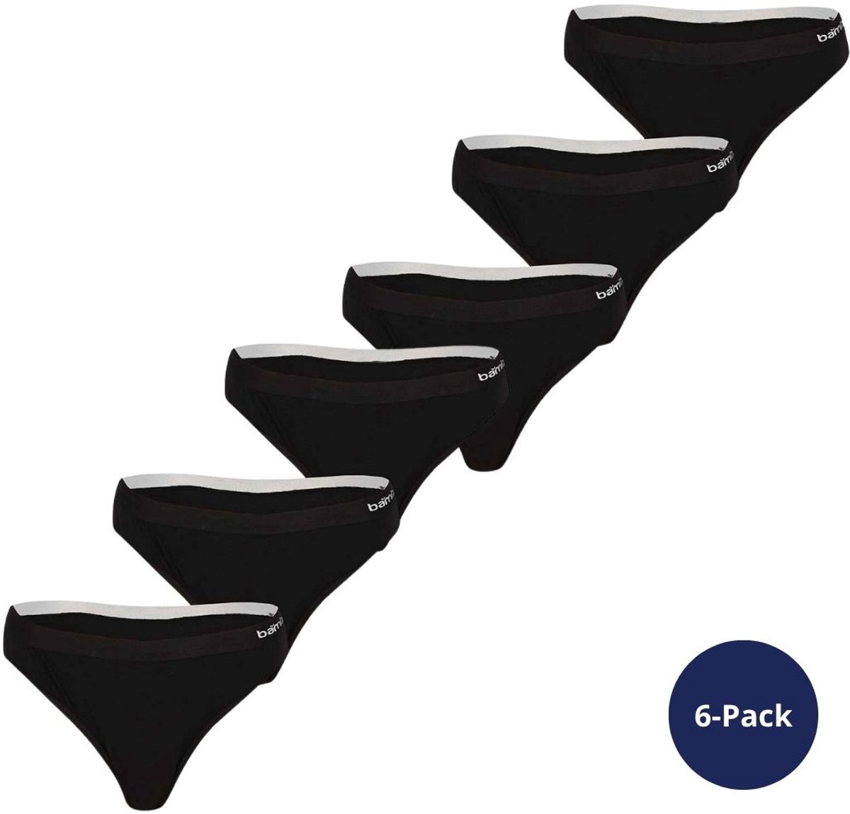 Morethansocks - Bamboe string dames - 6-Pack - String dames - Bamboe ondergoed - Bamboe