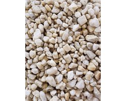 Witte Kwartsgravel - Kwarts grind - Aquarium bodem - Natuurlijk afgerond - 8-16 mm - Wit