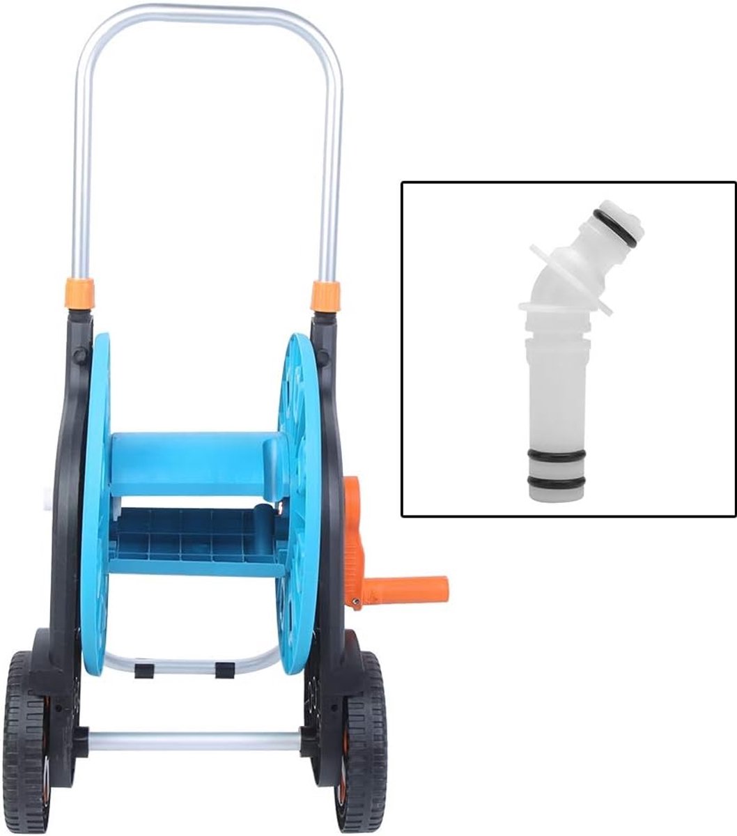 Slangenwagen - Slangenhouder Tuinslang - Tuinonderhoud - Vorstbestendig Robuust - 96x48x48 cm - Grijs