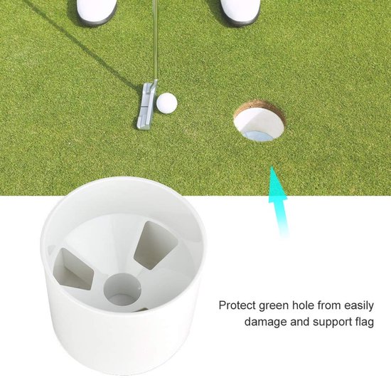 Dailygoods- Golf Hole Cup - Draagbare Putting Cup - Praktijk Golf Gat Cup - Roestvrij Kunststof - Voor Indoor/Outdoor Oefening - Hoogwaardige Golfaccessoire - Golfcup van Dailygoods — afbeelding 5
