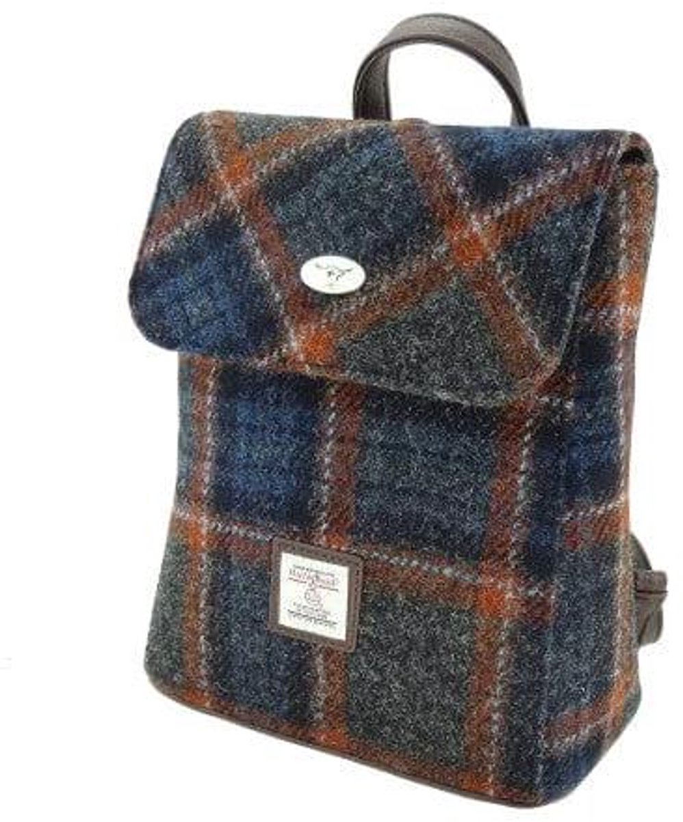 Rugzak Tummel Grijs Bruin (Rust) - Mini - 26x21x12 - Harris Tweed - Glen Appin of Scotland
