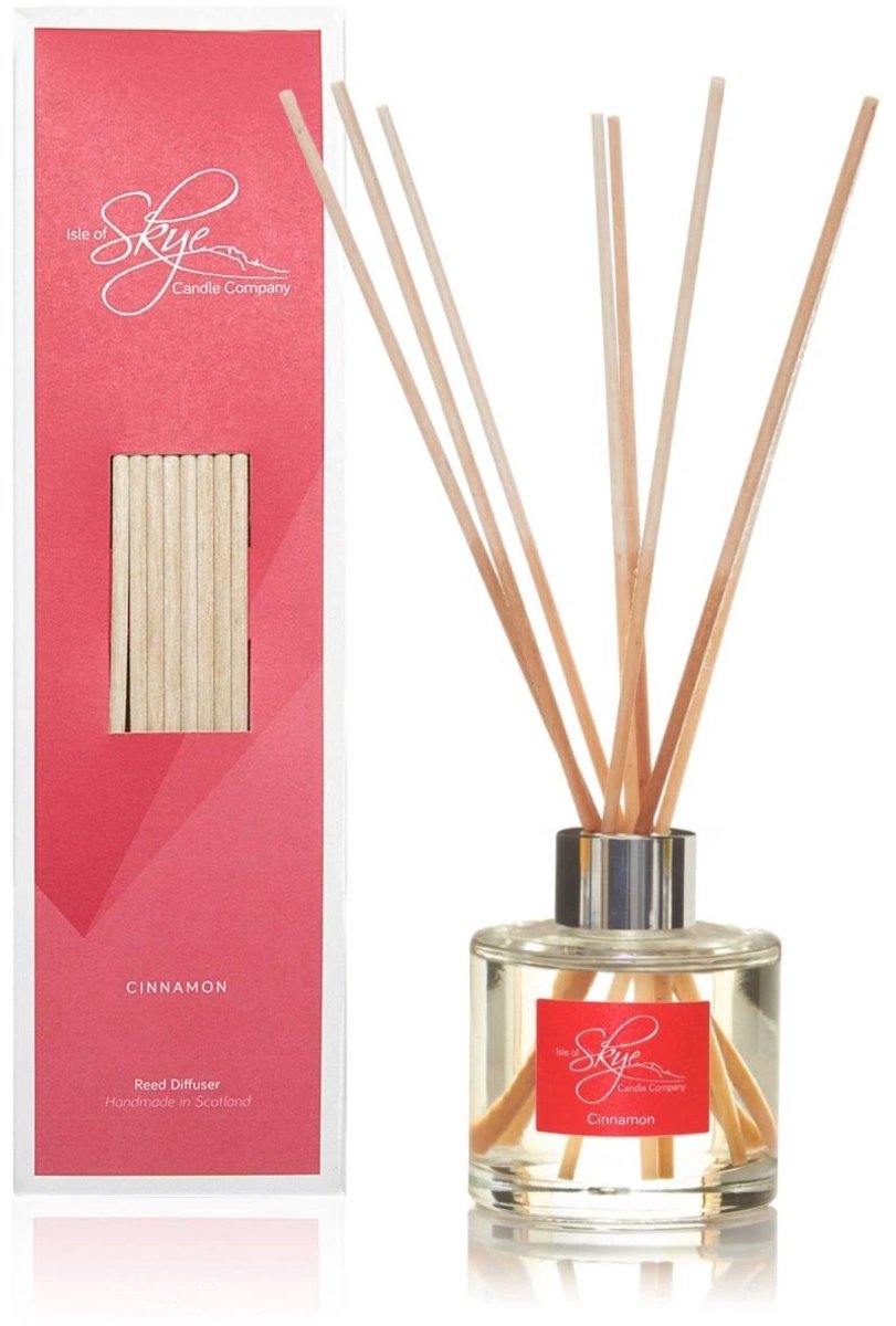 Puur Kaneel met pit  | Reed Diffuser | Gaat zeer lang mee, minimaal 10 weken | Uitsluitend etherische oliën | Made in Scotland