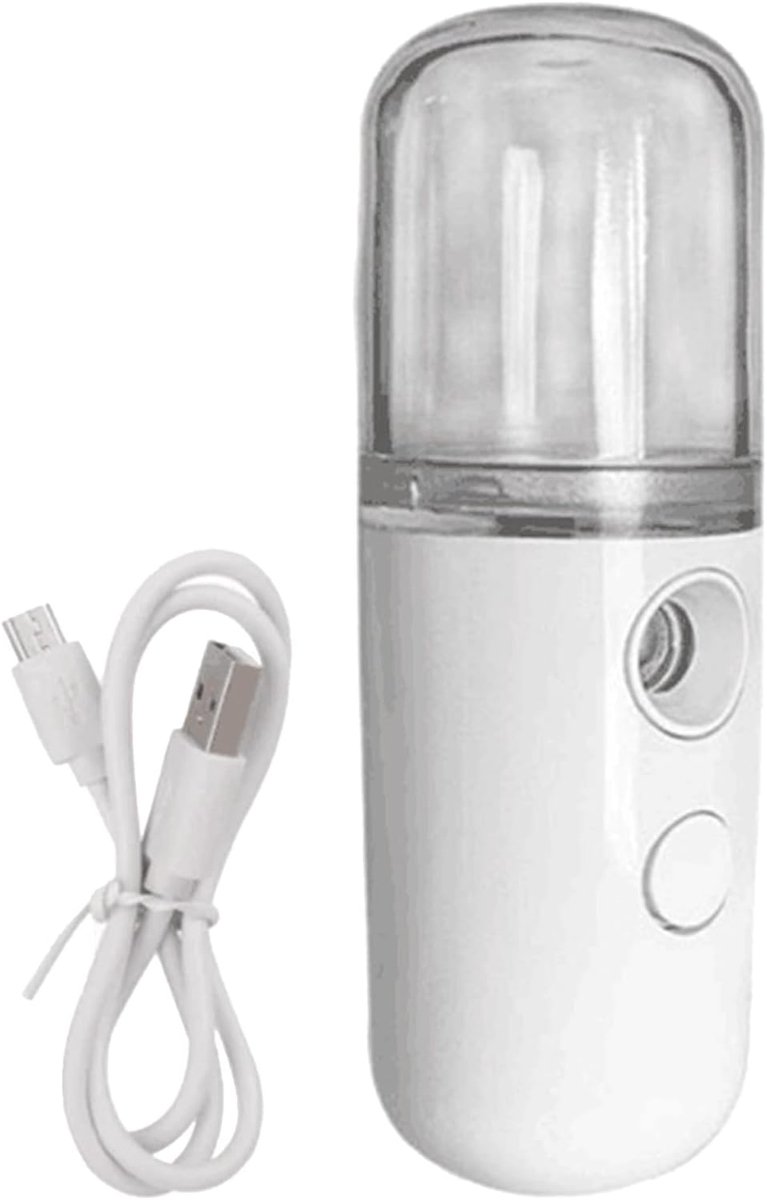 Gezichtsstomer - Huid Hydrator - Draagbare Hydratatie - Nano Verstuivingstechnologie - Wit