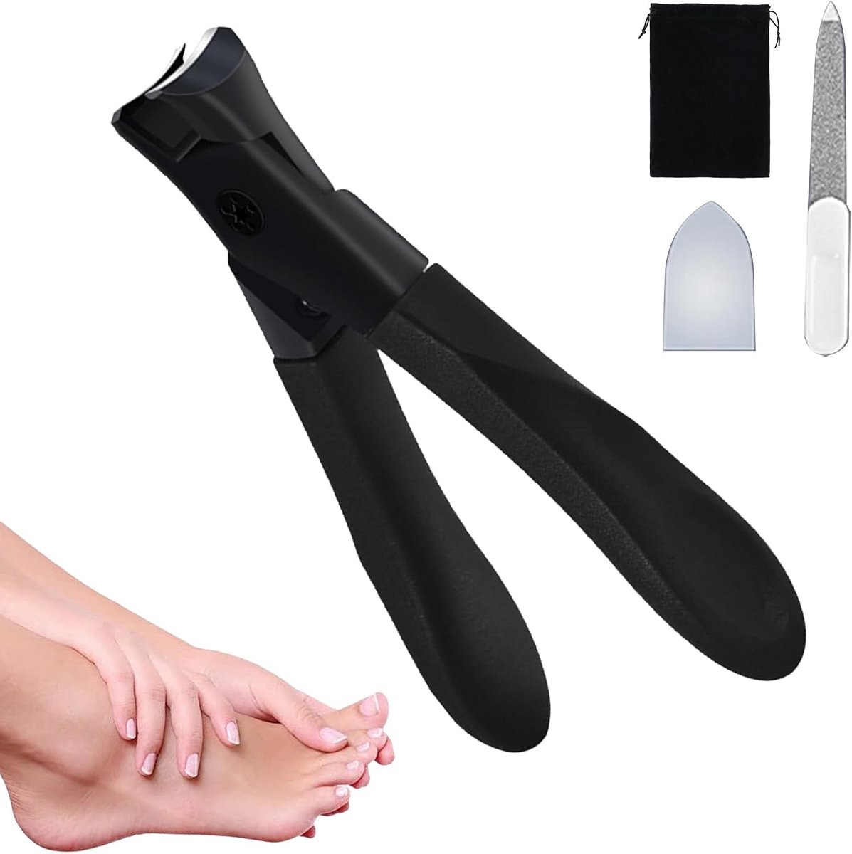Nagelknipper - Nagelschaar Tang - Nail Verzorging - Spatbestendig Brede Bak - 9 x 3.5 cm
