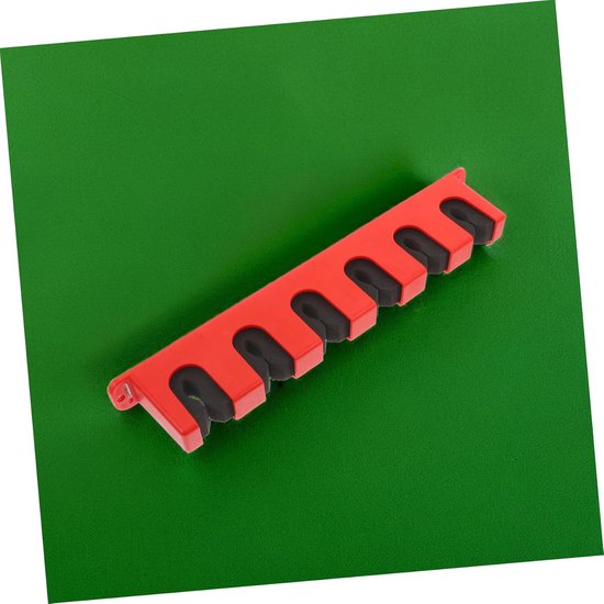 Biljartkeu Houder - Poolstok Standaard - Keu Opslag - Robuuste ABS Constructie - 6 Keu Capaciteit - Rood — afbeelding 5