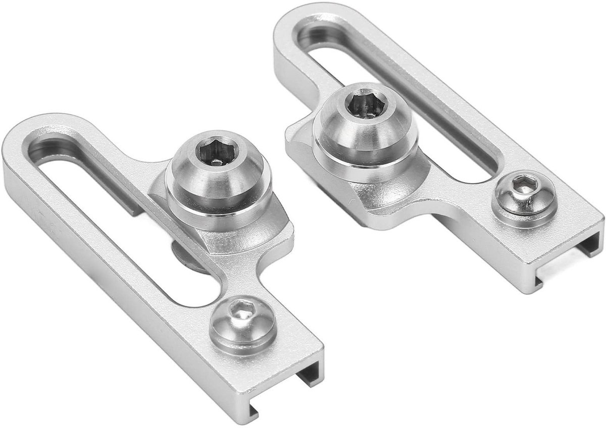 Allecto - Fietsremblokken - Fietsremmen - Aluminium - Remblokken - Fietsaccessoires - Geschikt voor Racefietsen - Zilver
