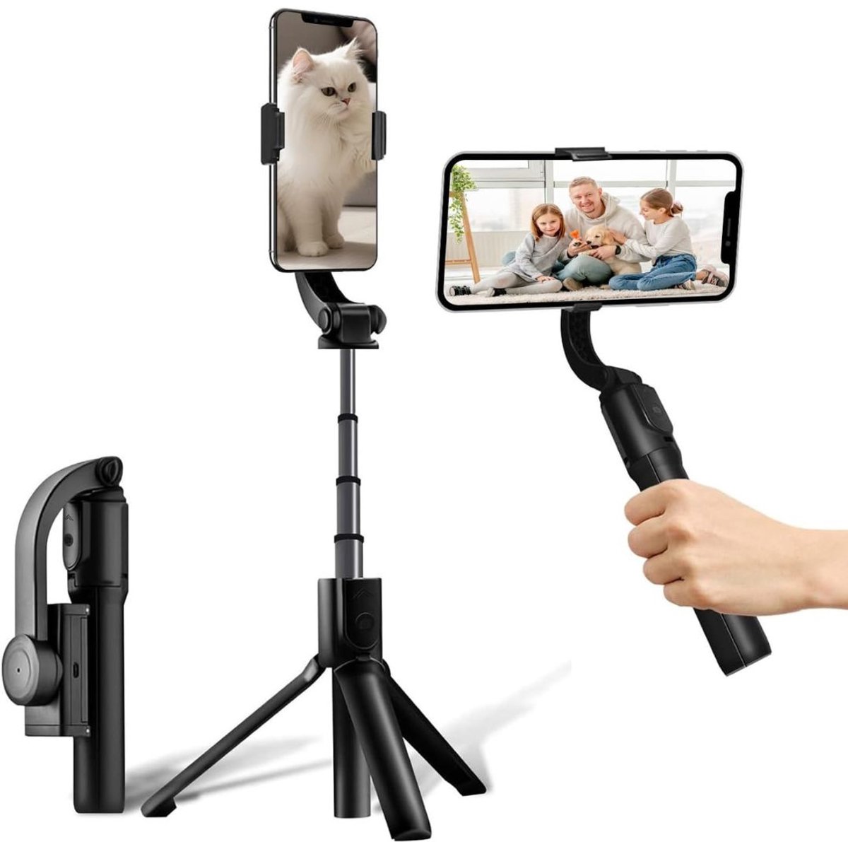 FlexVer® Gimbal - Stabilizor - Selfiestick - Zwart