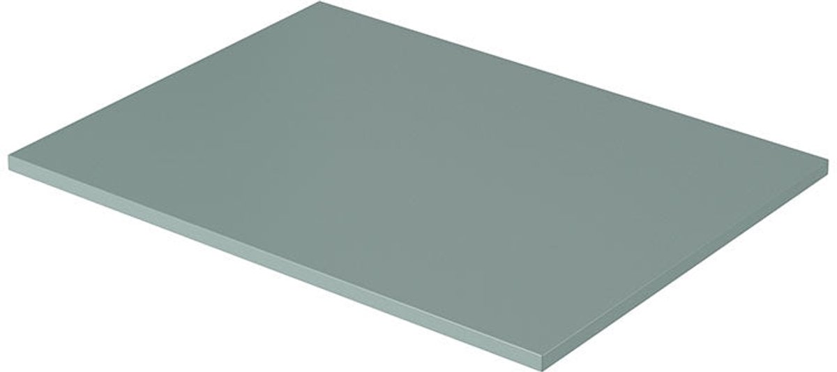 Nicole badkamerwerkblad 60 cm - duurzaam MDF, modern design | Kleur: Salie | Maat: 60x1,8x45,5 cm