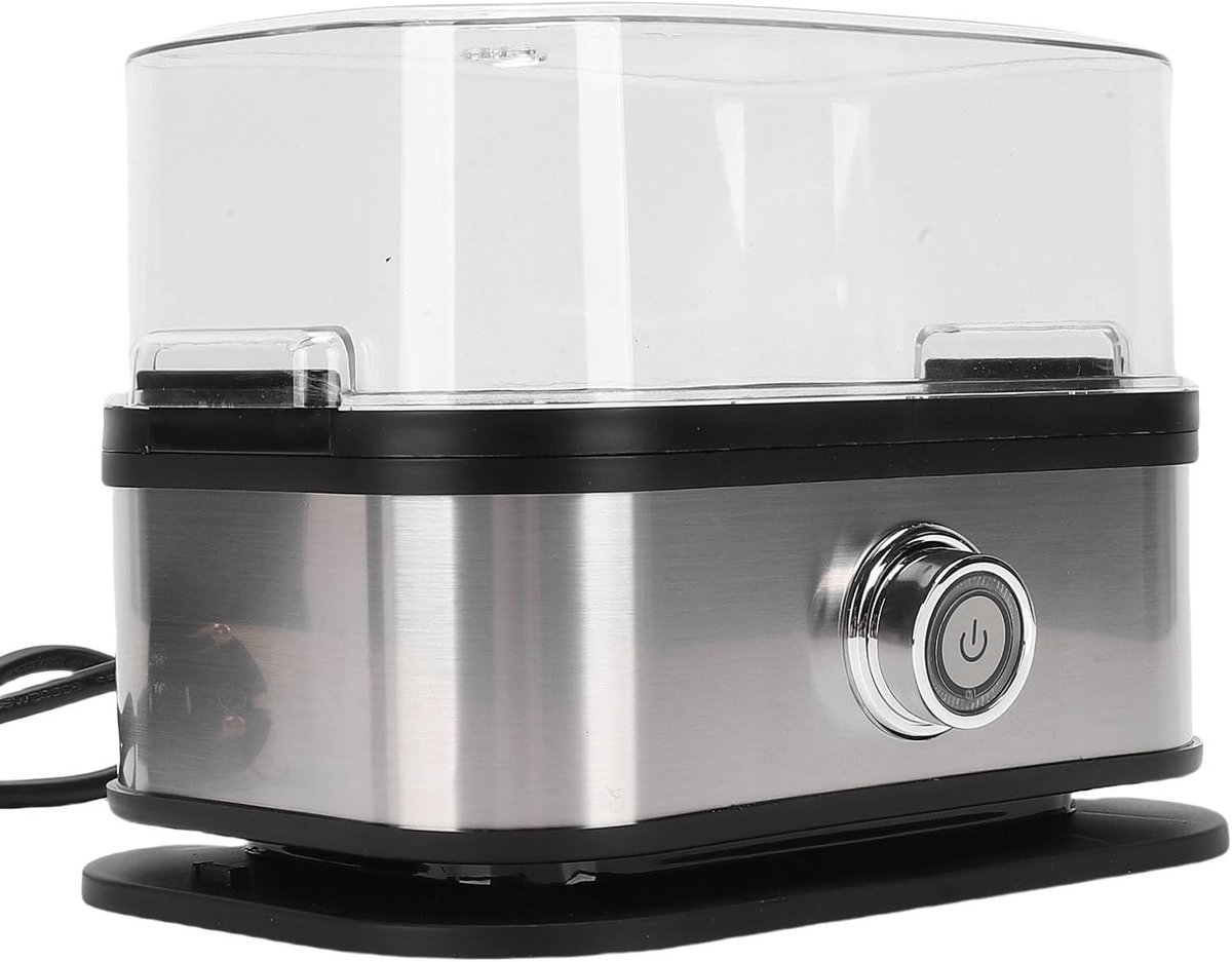 Eierkoker Eiermaker Snel Ontbijt Automatische Uitschakeling 6 Eieren Zilver