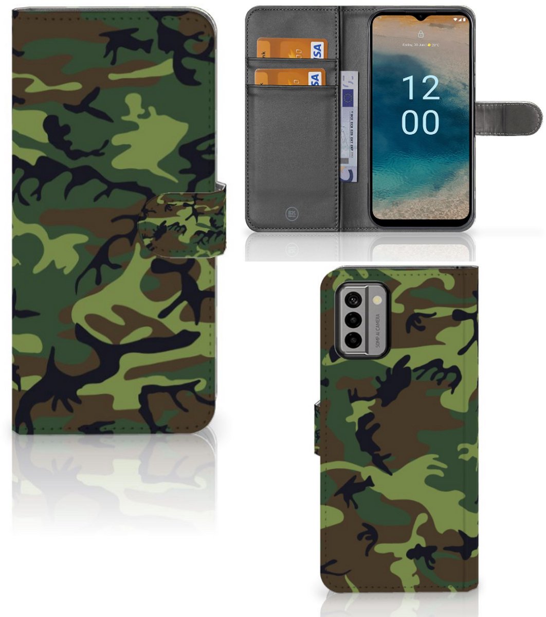 Nokia G22 Telefoon Hoesje Army Dark