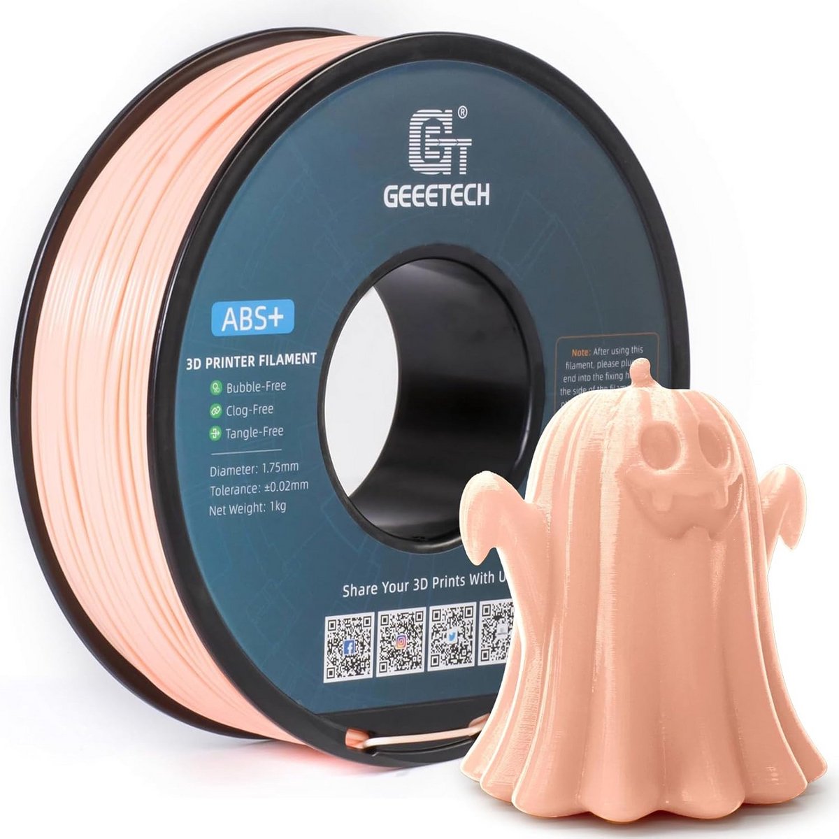 TPU Filament 1,75 mm voor 3D-printers - Translucent Blauw, 1 kg