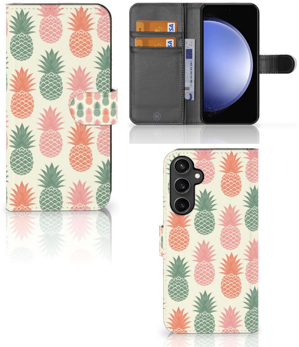 Samsung Galaxy S23 FE Book Cover Ananas
