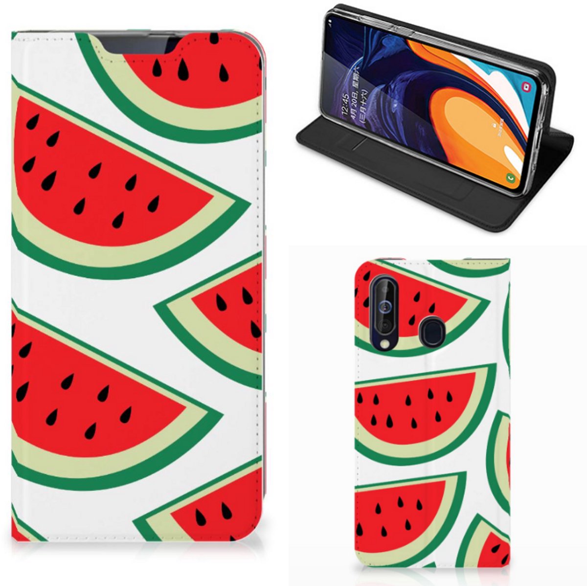 Samsung Galaxy A60 Flip Style Cover Watermelons