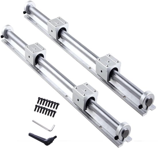 Lineaire geleiding set 1500 mm - 2x rails met 4 lagerblokken en ...