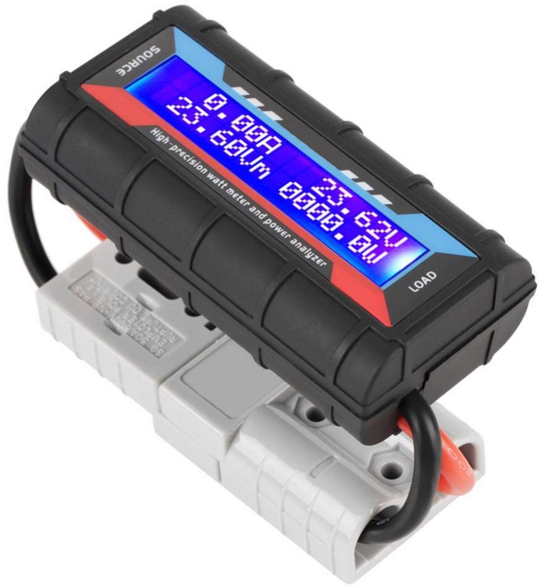 High Precision Power Meter 4.8V-60V - Voltage Amp Meter Analyzer with LCD Display for Battery, RC, Solar Applications