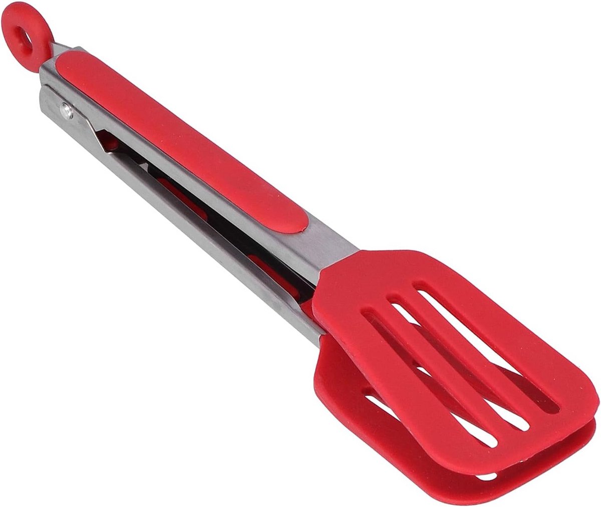 Roestvrijstalen Keukentang met Siliconen Kop - 9 Inch Grill en Serveertang