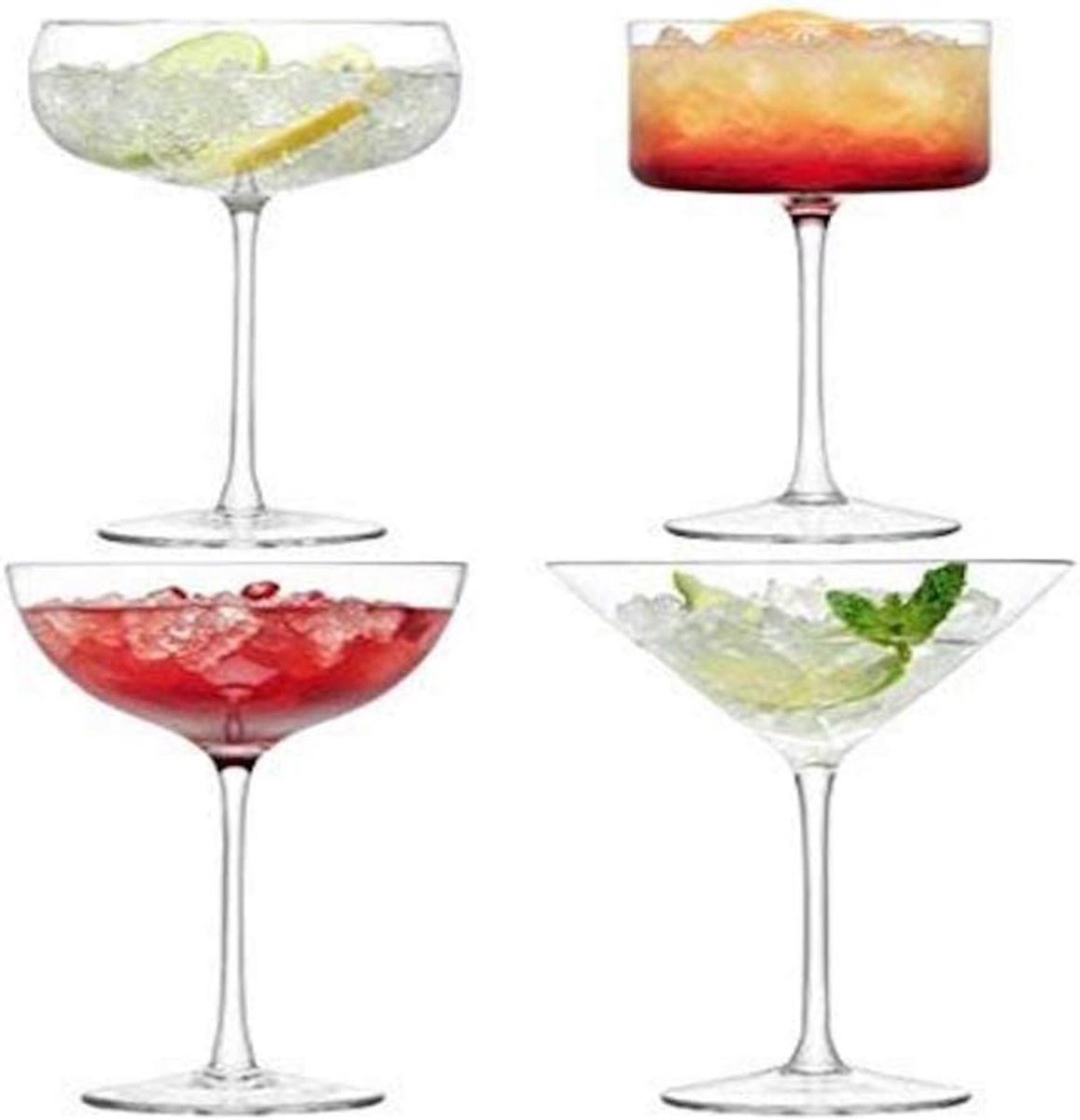 Cocktailglazen Set - Handgemaakte Glazen voor Stijlvolle Drankpresentatie