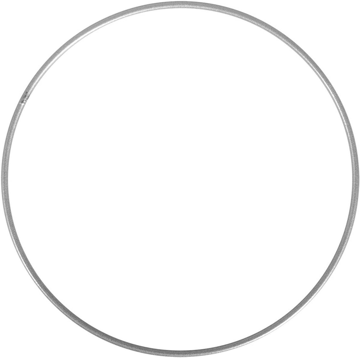 Metalen knutselring - 25 cm, Zilver gecoat, Voor macramé, Dromenvangers en Decoraties
