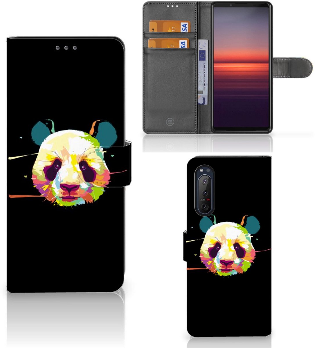 Sony Xperia 5II Leuk Hoesje Panda Color