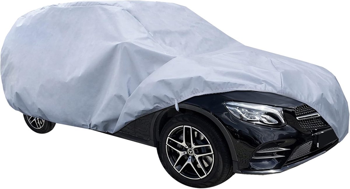 Waterdicht auto afdekzeil voor SUV en Minivan - UV-bestendig en weerbestendig - 455-480 cm