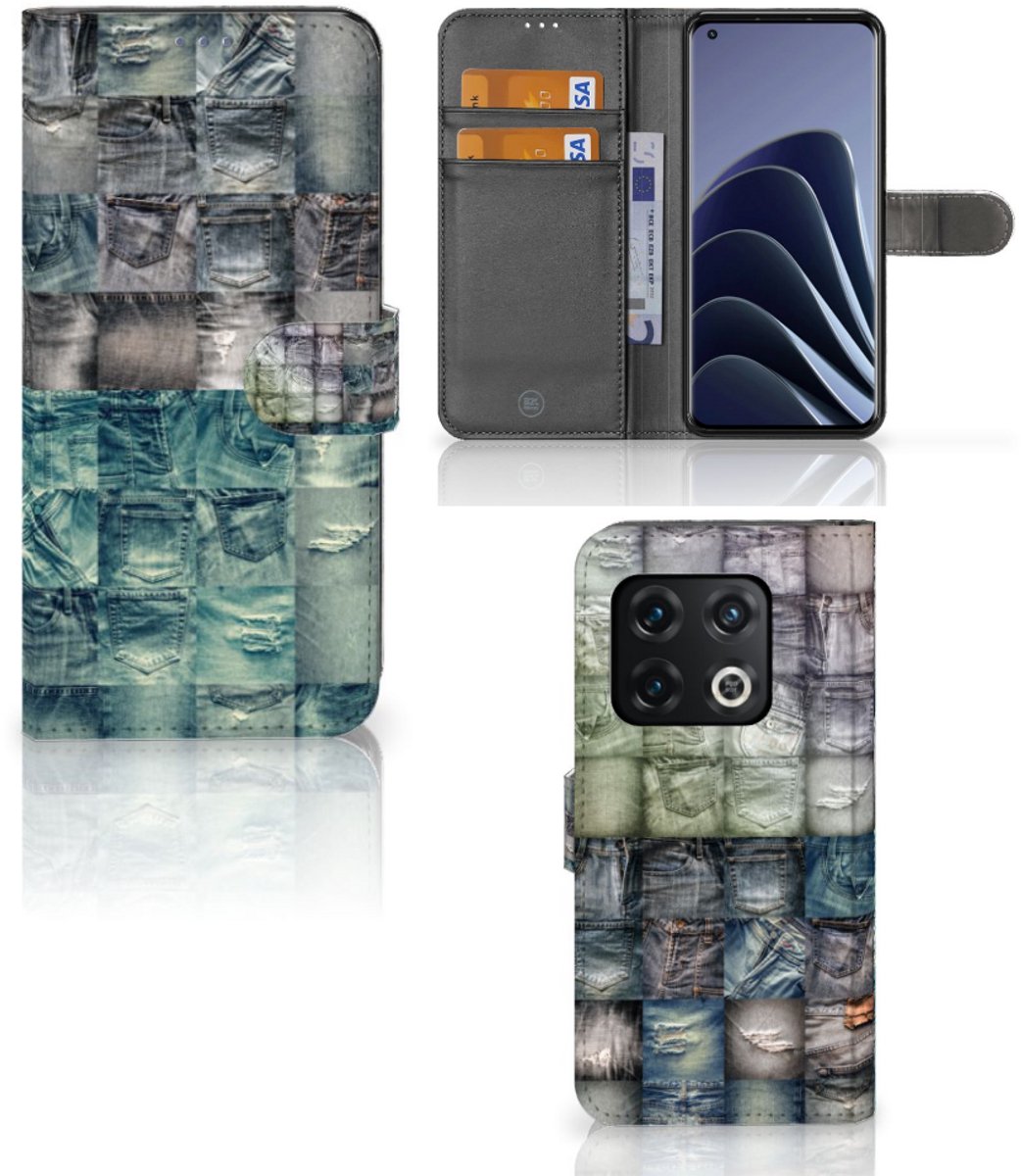 Wallet Case met Pasjes OnePlus 10 Pro Spijkerbroeken
