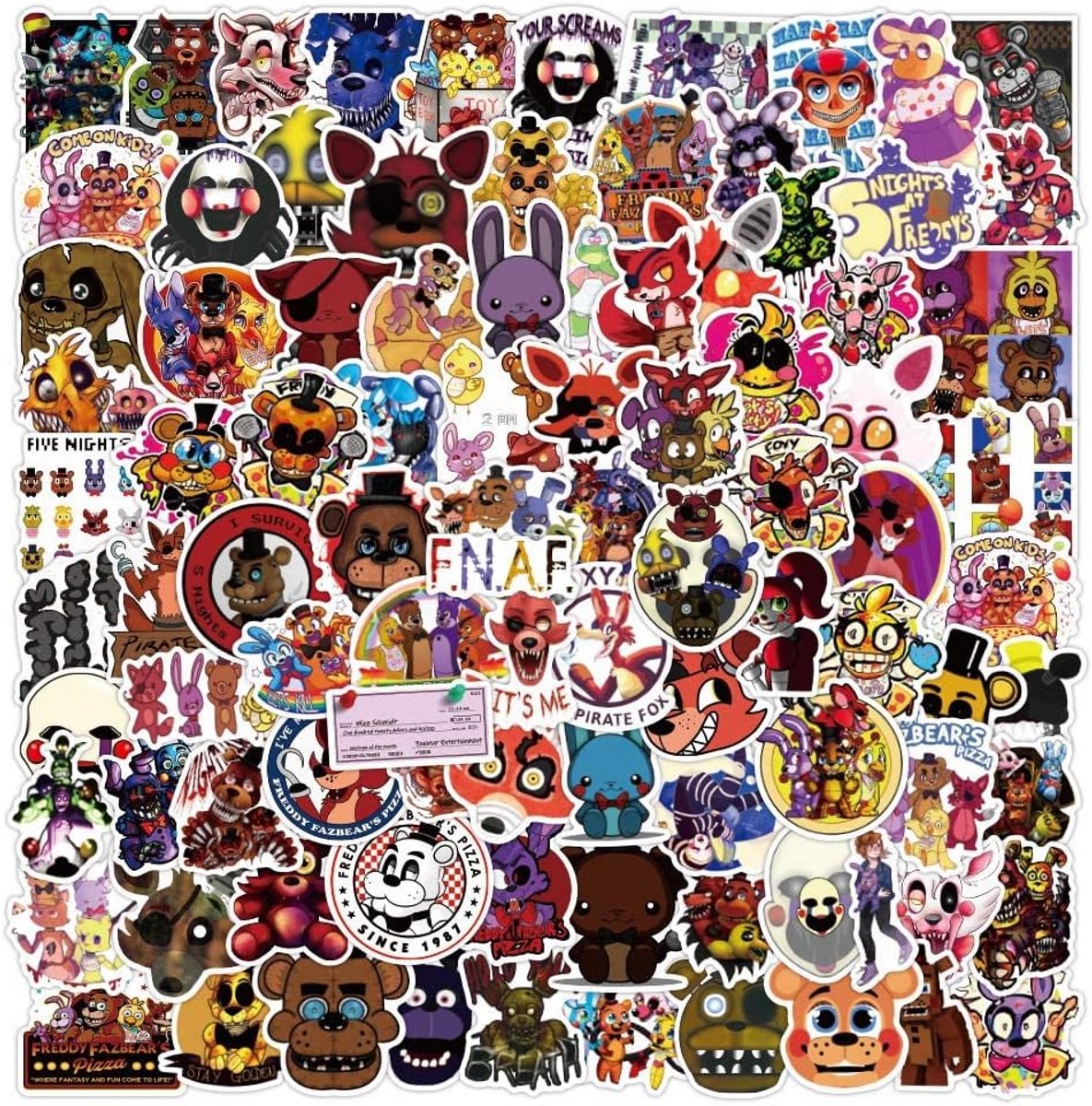 Diverse Vinylstickers - 100 Stuks voor Laptop, Telefoon, en Meer