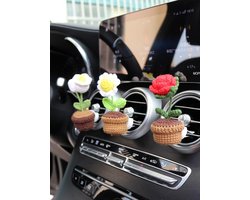 Elegante Auto Luchtuitlaat Diffuser Bloem Decoratie - Uniek Cadeau en Kousvuller