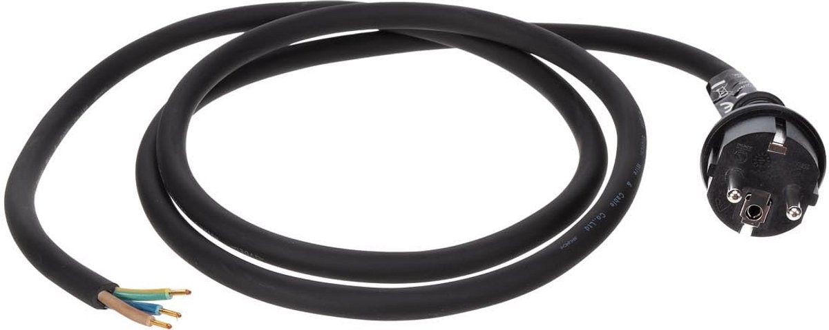 Powerkabel 1.5 m 3G2.5 CEE 7/7 zonder stekker