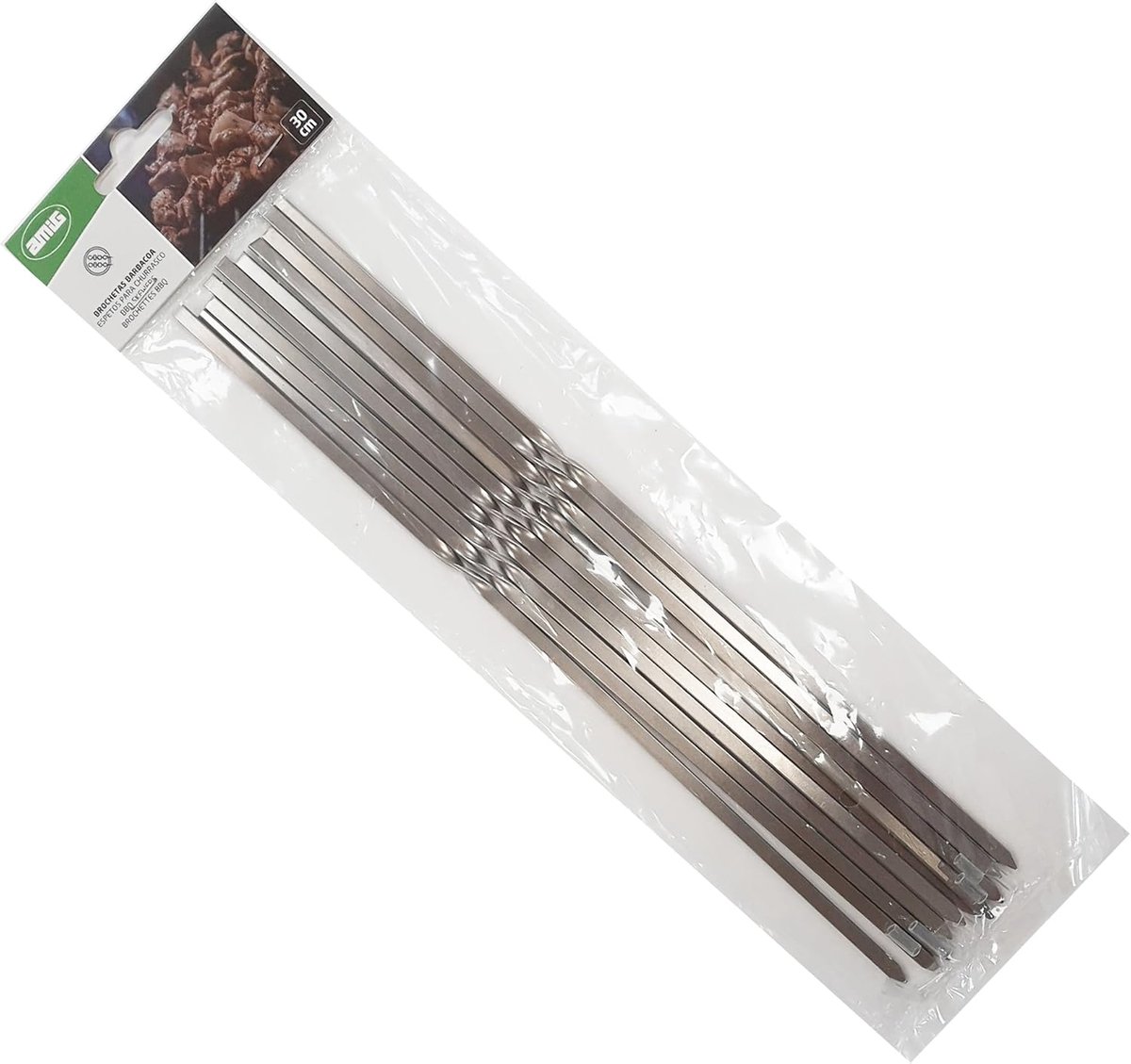 Grillreinigingsborstel voor barbecue - RVS grillaccessoire, 30,5 cm