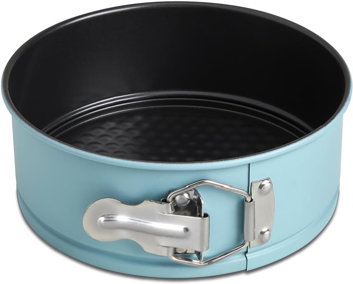 Mini Springvorm Ø 18 cm - Antiaanbaklaag Koolstofstaal - Trendy Mintgroen