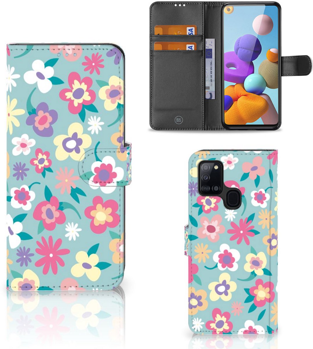 Samsung Galaxy A21s Hoesje Flower Power