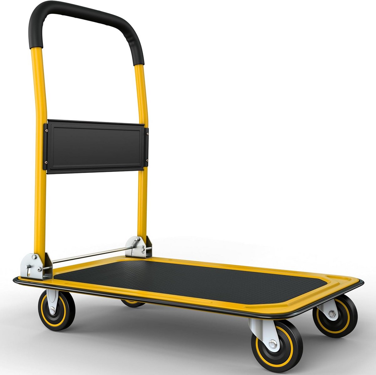 Extra Grote Opvouwbare Duwwagen Dolly - 300 kg Capaciteit - Ruimtebesparend en Draaibare Duwgreep