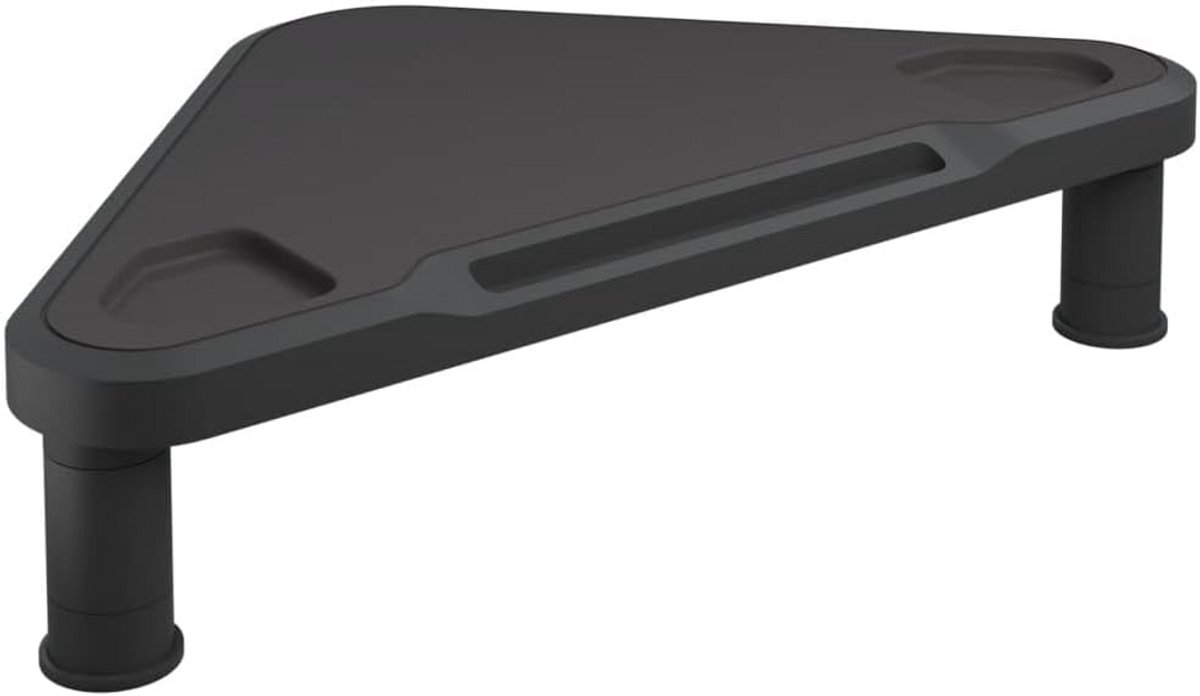 Verstelbare Monitor Stand - Minimalistisch Design 49x28cm - Zwart
