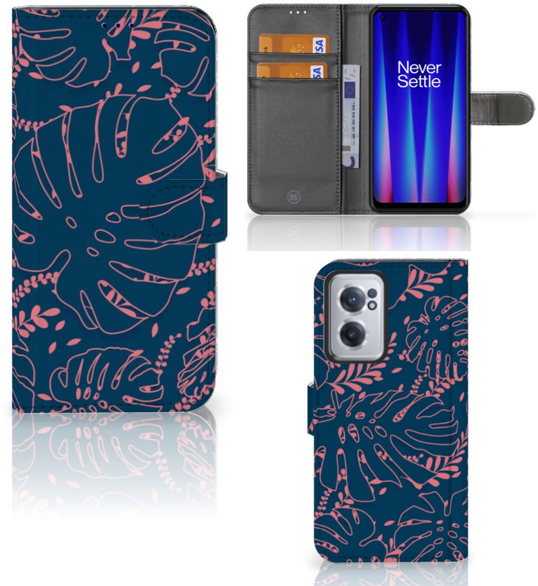 OnePlus Nord CE 2 Hoesje Palm Leaves