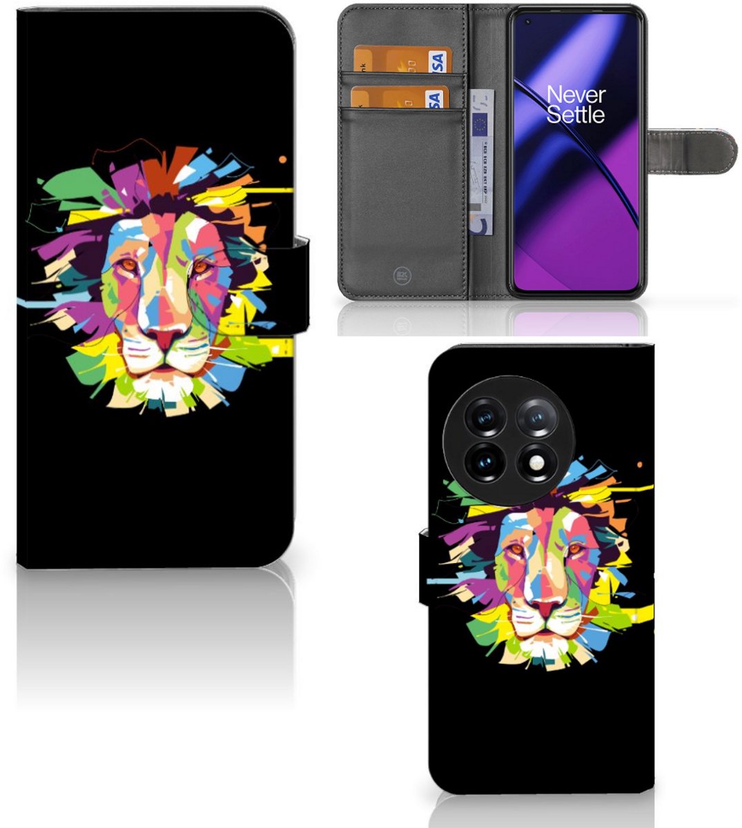 OnePlus 11 Leuk Hoesje Lion Color