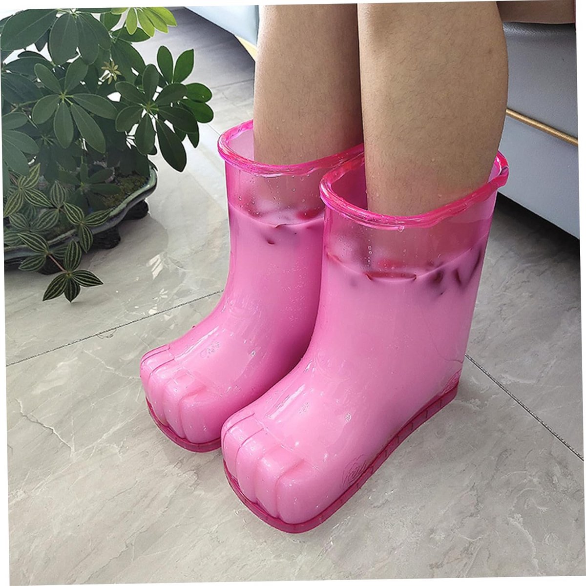 Draagbare Voetbad Schoenen voor Warme Massage en Waterbesparing