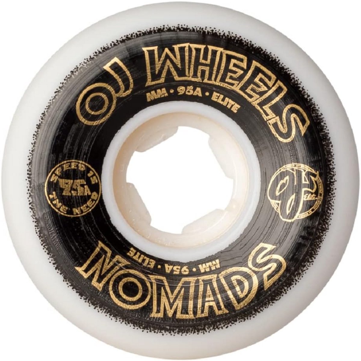 Hoge Snelheid Skateboard Wielen 53mm 95A Polyurethaan Duurzaam Wit