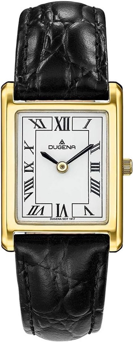 Elegant Dameshorloge met Witte Wijzerplaat en Leren Band